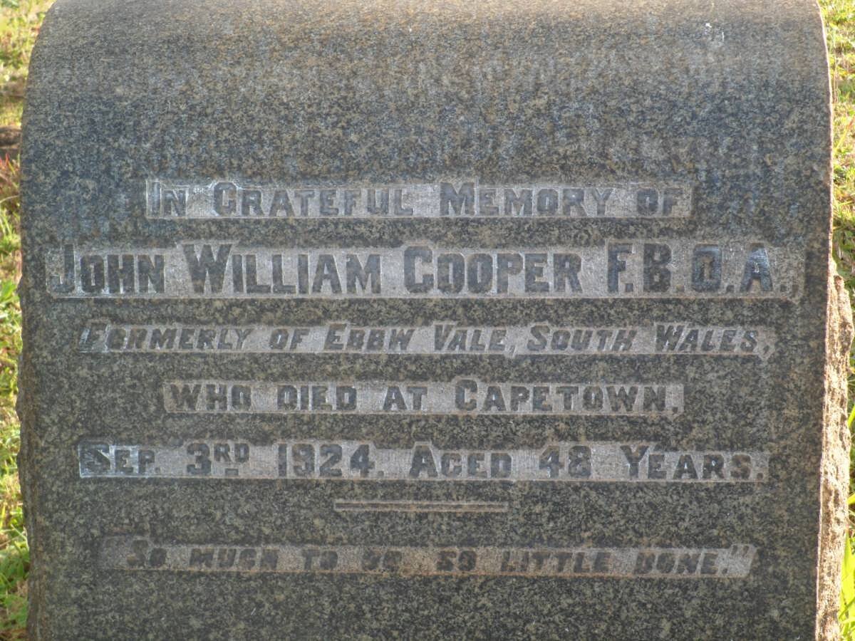 COOPER John William -1924