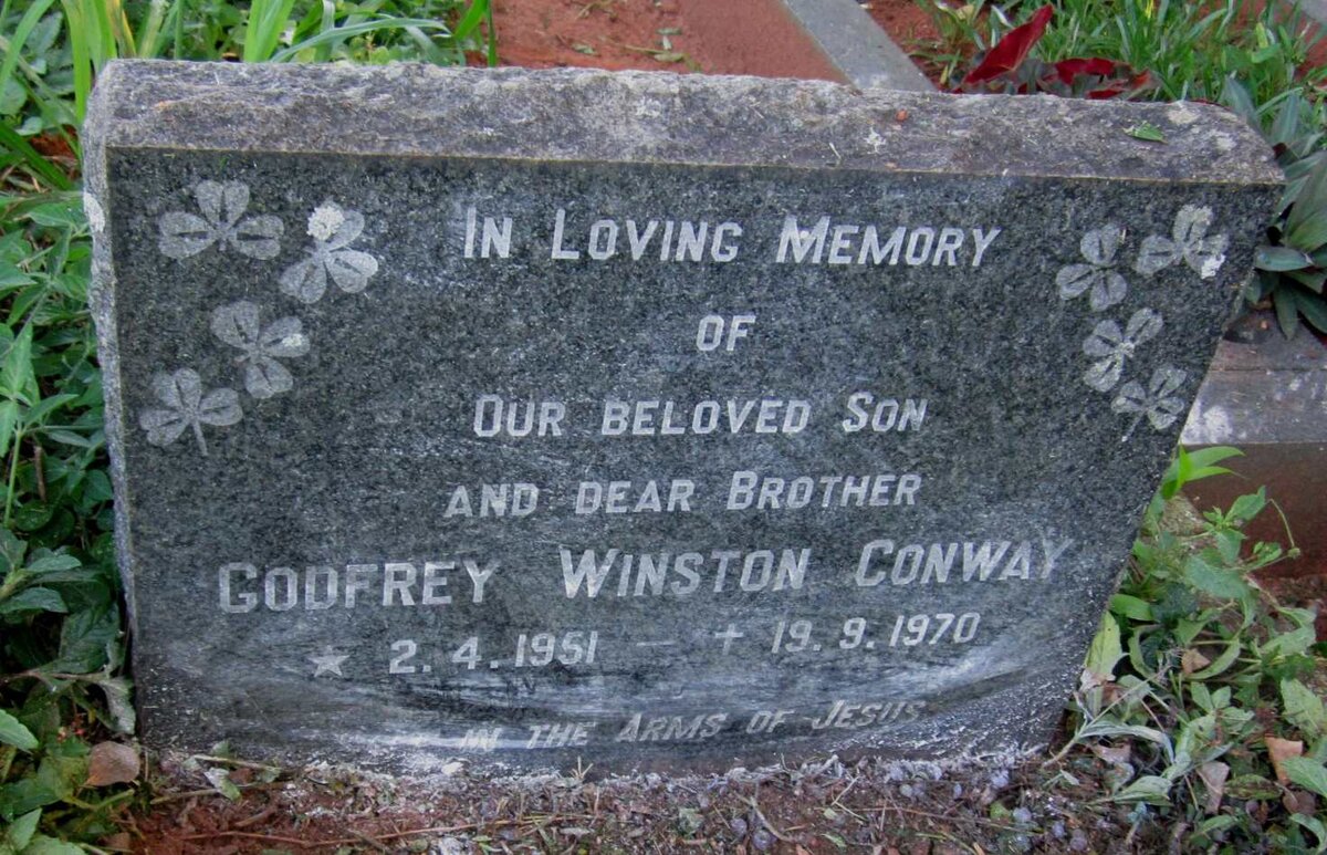 CONWAY Godfrey Winston 1951-1970
