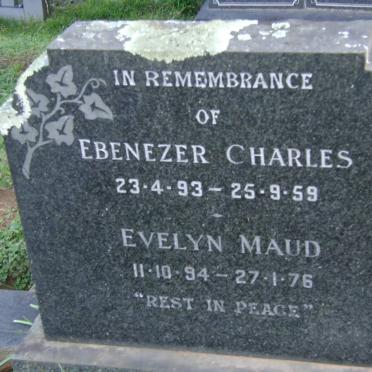 COLEMAN Ebenezer Charles 1893-1959 &amp; Evelyn  Maud 1894-1976