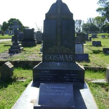 COSMAS Harry 1899-1954 &amp; Katherine 1900-1970