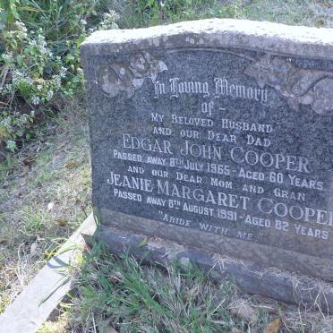 COOPER Edgar John -1965 &amp; Jeanie Margaret -1991