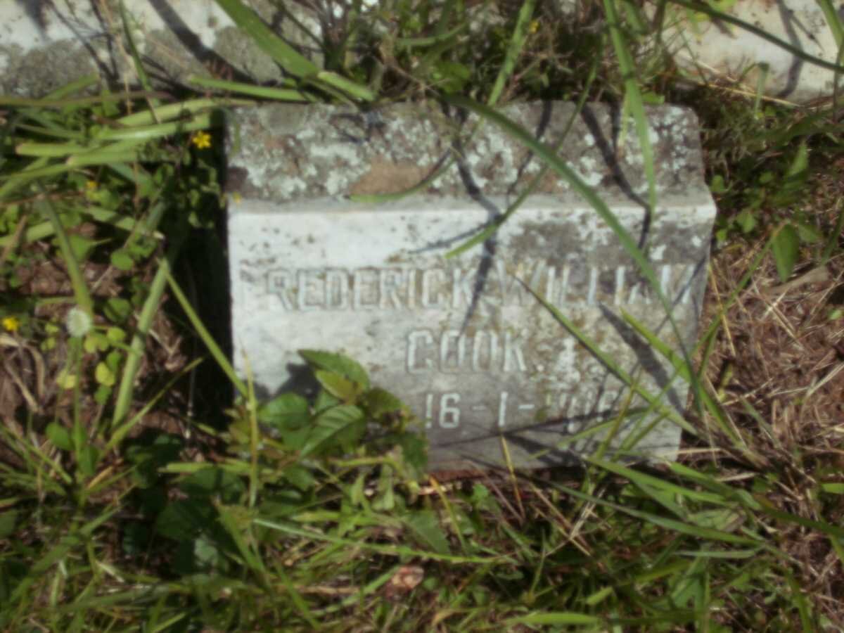 COOK Frederick William -1916