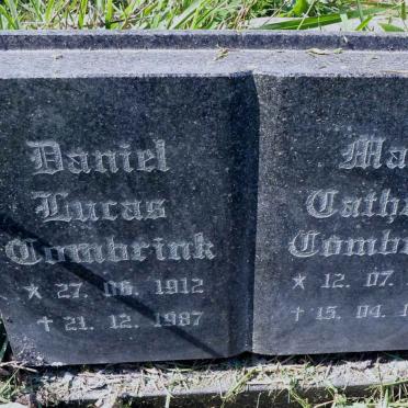 COMBRINK Daniel Lucas 1912-1987 &amp; Maria Cathrina 1915-1993