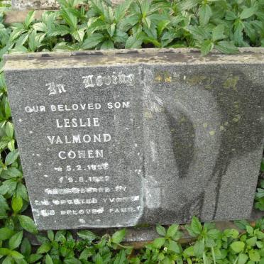 COHEN Leslie Valmond 1938-1982