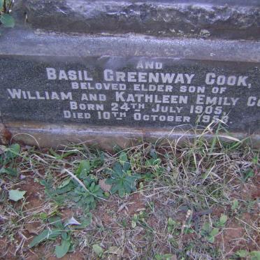 COOK William -1947 &amp; Kathleen Emily -1963 :: COOK Basil Greenway 1905-1953