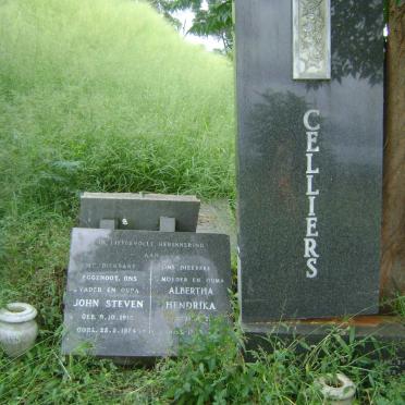 CELLIERS John Steven 1915-1974 &amp; Albertha Hendrika 1927-1999