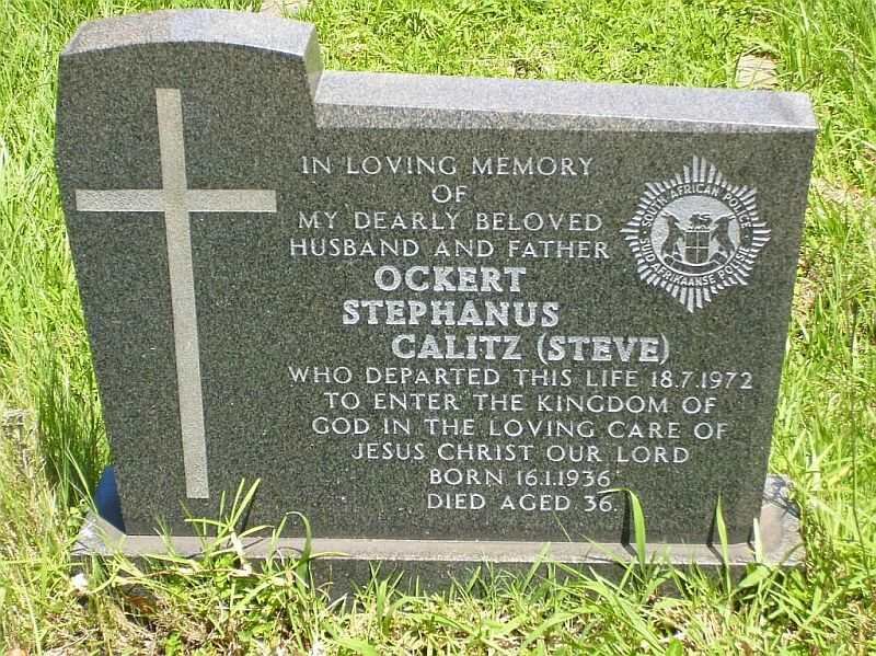 CALITZ Ockert Stephanus 1936-1972