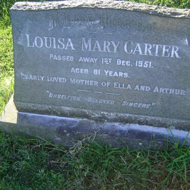 CARTER Louisa Mary -1951