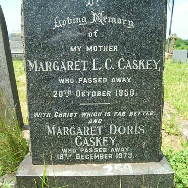 CASKEY Margaret L.C. -1950 &amp; Margaret Doris -1979