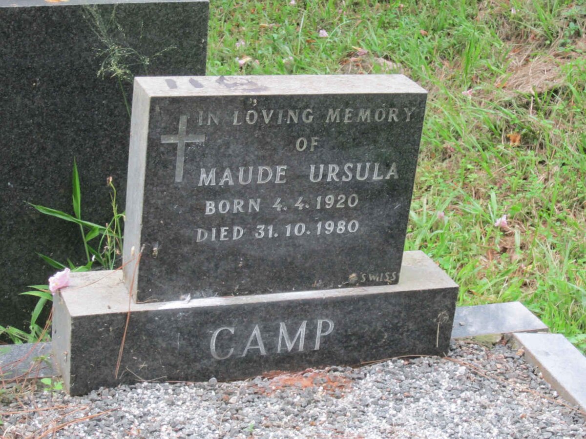 CAMP Maude Ursula 1920-1980