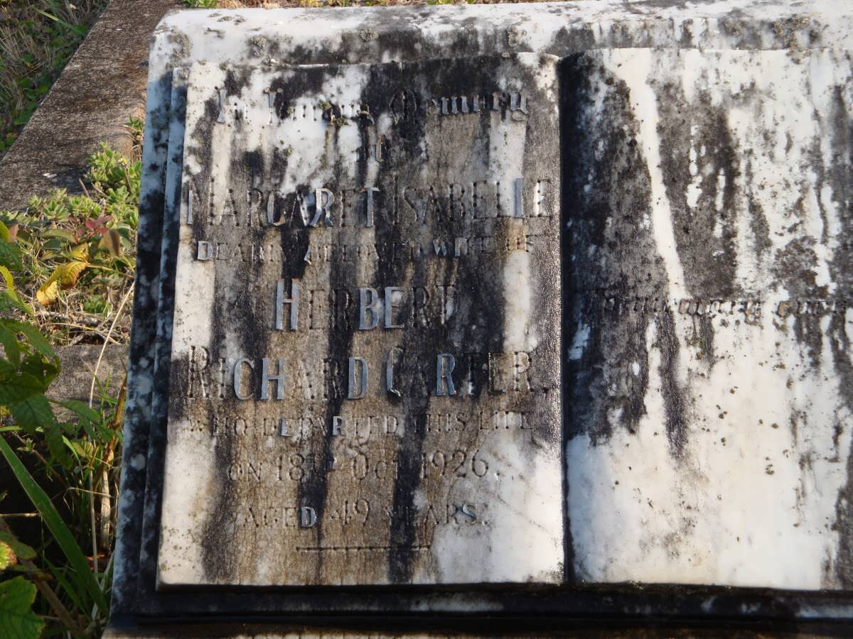 CARTER Margaret Isabelle -1926