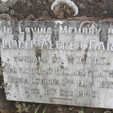 CARR Lionel Alfred 1882-1943