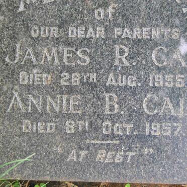 CAIE James R. -1955 &amp; Annie B. -1957