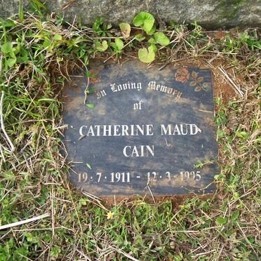 CAIN Catherine Maud 1911-1995