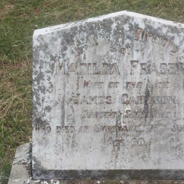 CAMERON Matilda nee FRASER -1924