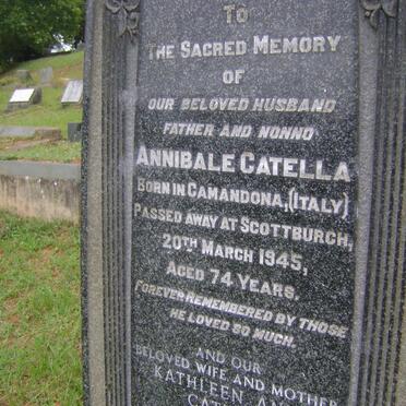 CATELLA Annibale -1945 &amp; Kathleen Anne -1971 :: CATELLA Rolando Antony 1945-1975