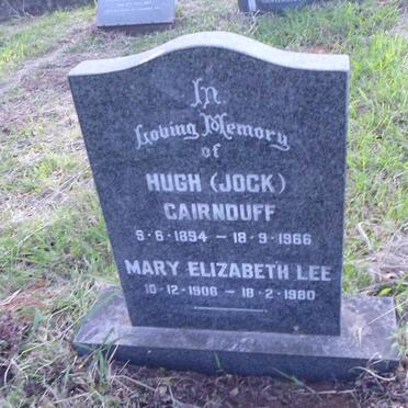 CAIRNDUFF HUGH 1894-1966 :: LEE Mary Elizabeth 1906-1980