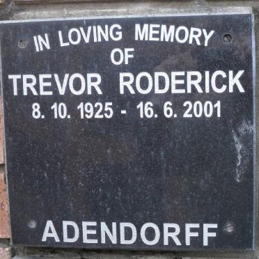 ADENDORFF Trevor Roderick 1925-2001
