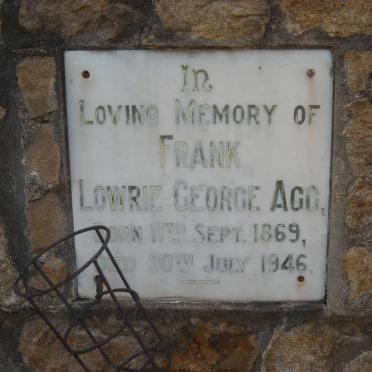 AGG Frank Lowrie George 1869-1946