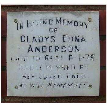 ANDERSON Gladys Edna -1975