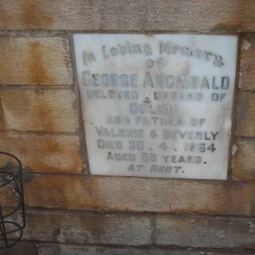 ARCHIBALD George -1964