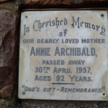 ARCHIBALD Annie -1957