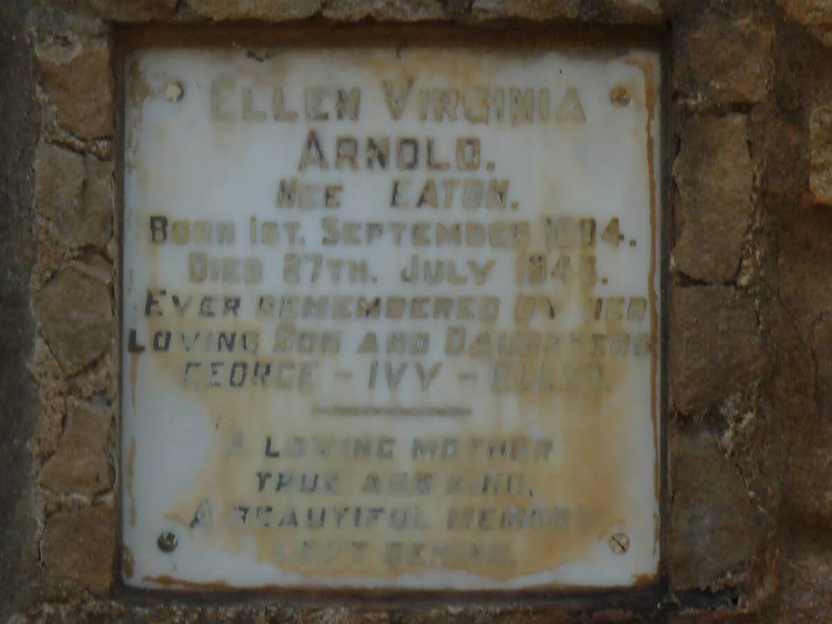 ARNOLD Ellen Virginia nee EATON 1904-1946
