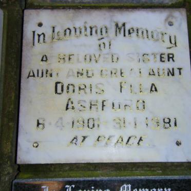 ASHFORD Doris Ella 1901-1981