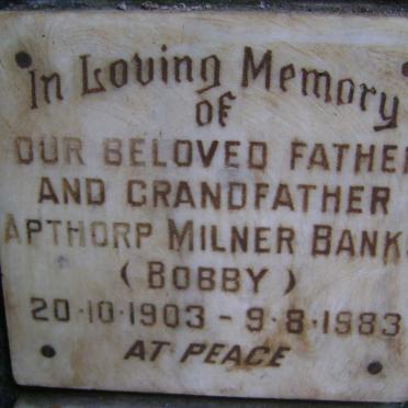 BANKS Apthorp Milner 1903-1983