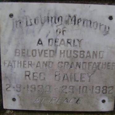 BAILEY Reg 1939-1982