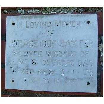 BAXTER Horace  -1979