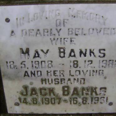 BANKS Jack 1907-1991 &amp; May 1908-1982