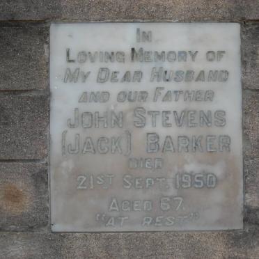 BARKER John Stevens -1950