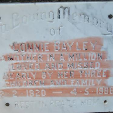 BAYLEY Connie 1920-1988