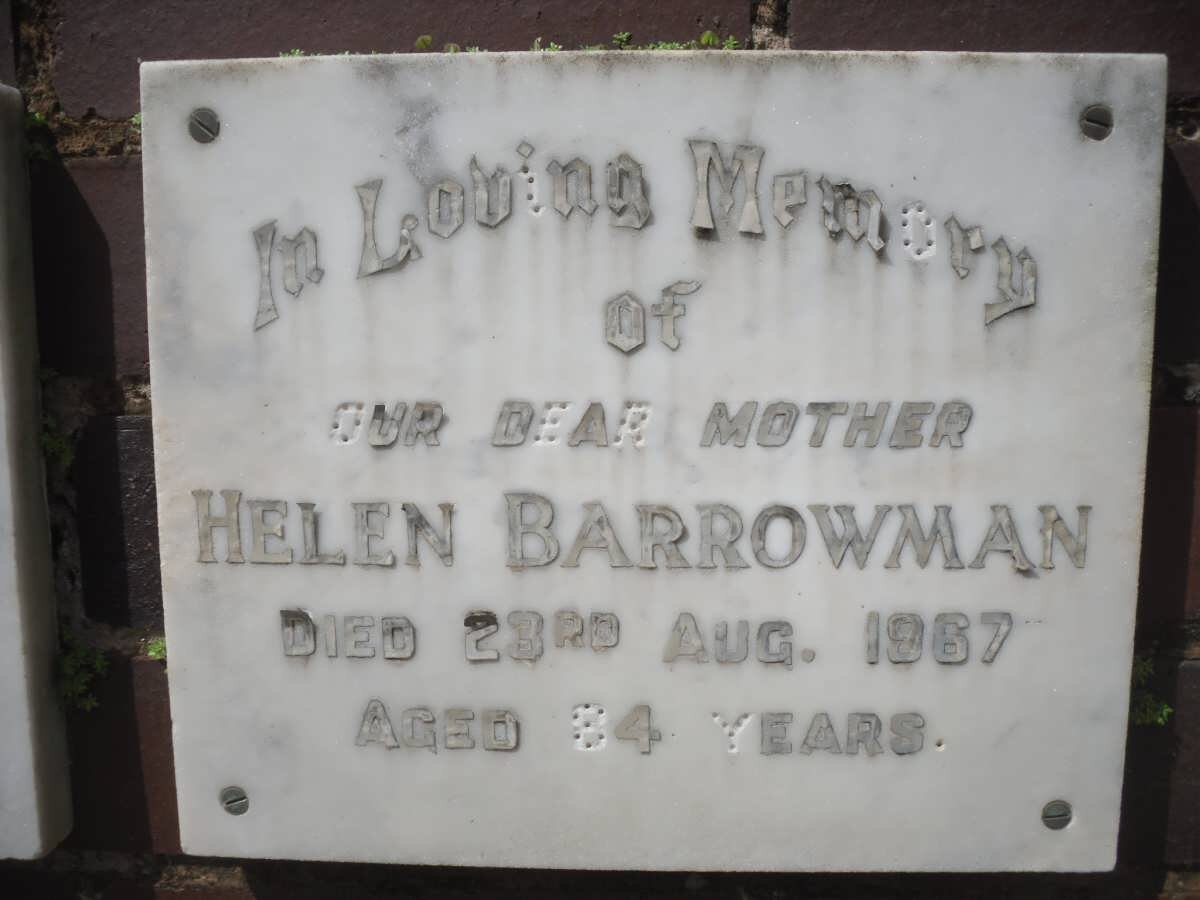 BARROWMAN Helen -1967