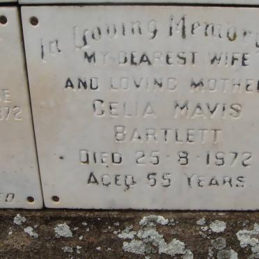 BARTLETT Celia Mavis -1972