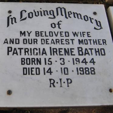 BATHO Patricia Irene 1944-1988