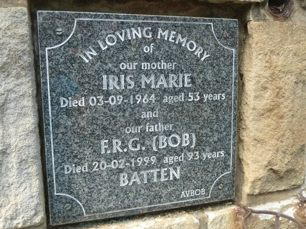 BATTEN F.R.G. -1999 &amp; Iris Marie -1964