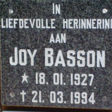 BASSON Joy 1927-1994