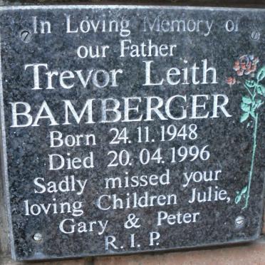 BAMBERGER Trevor Leith 1948-1996