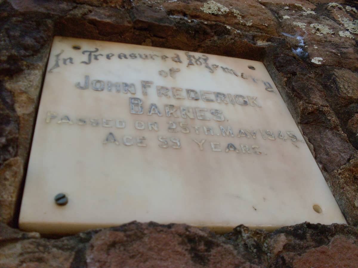 BARNES John Frederick -1945