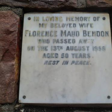 BENDON Florence Maud -1958