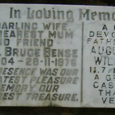 BENSE August Heinrich Wilhelm 1903-1985 &amp; Muriel Bruce 1904-1976