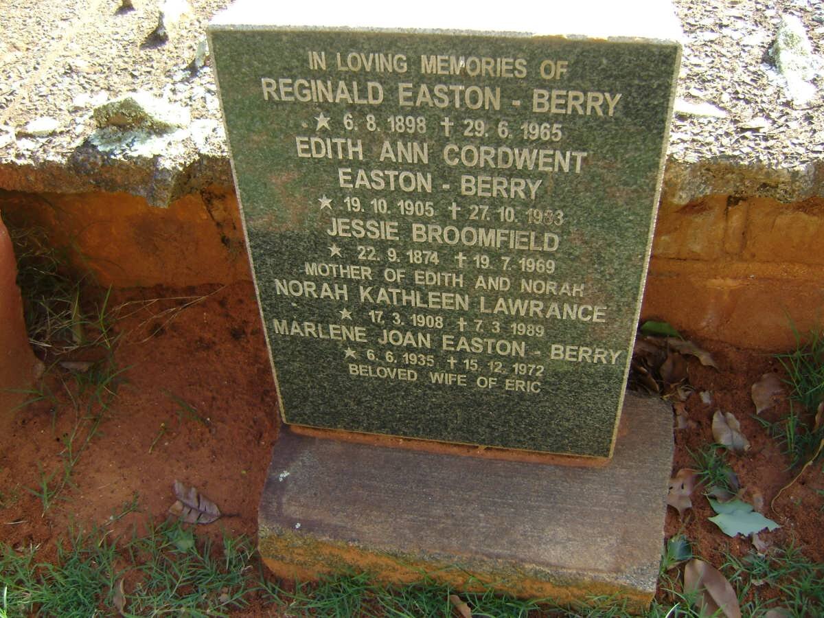 BERRY, Easton :: BROOMFIELD :: LAWRANCE