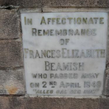 BEAMISH Frances Elizabeth -1949