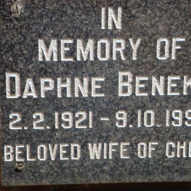 BENEKE Daphne 1921-1990