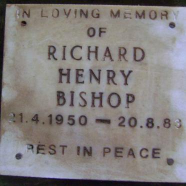 BISHOP Richard Henry 1950-1983