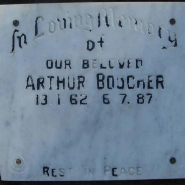 BOUCHER Arthur 1962-1987
