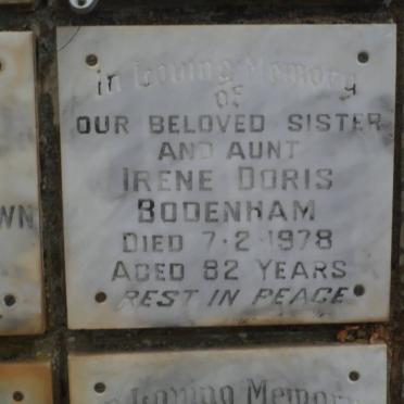 BODENHAM Irene Doris -1978
