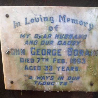 BORAIN John George -1963